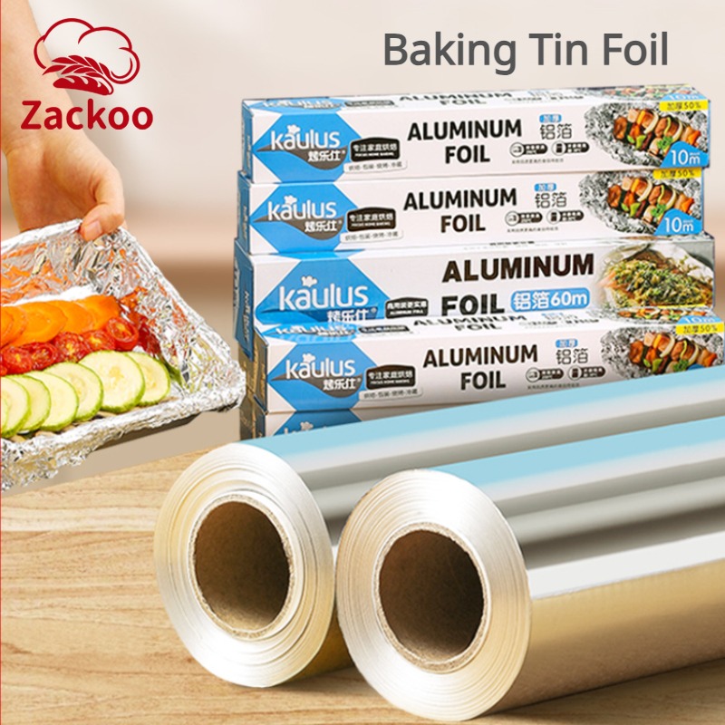Kitchen Baking Sheets - Zackoo 10/20/40M Aluminium Foil for Baking