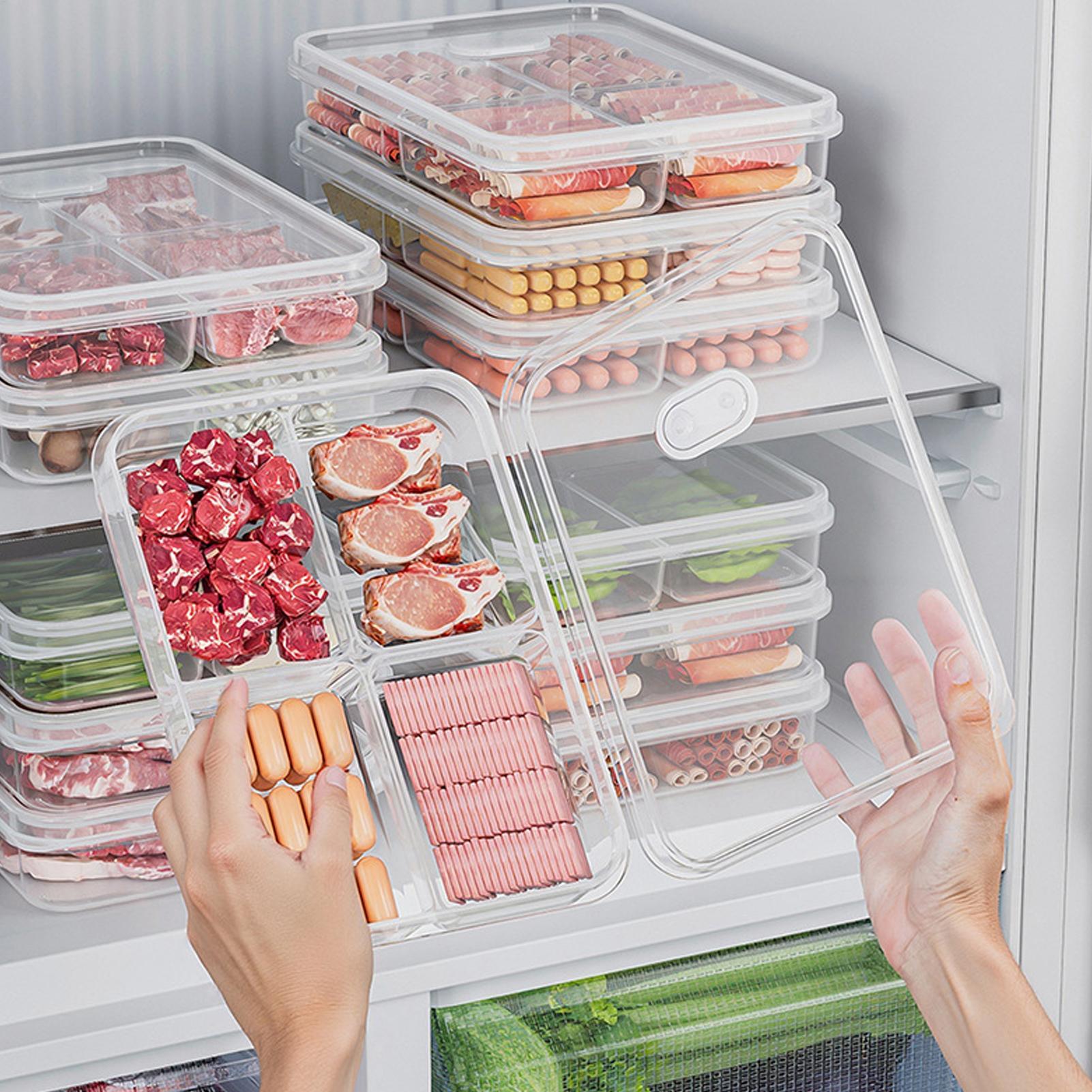 Kitchen Zo - 1PC Refrigerator Storage Box Meat Vegetable
