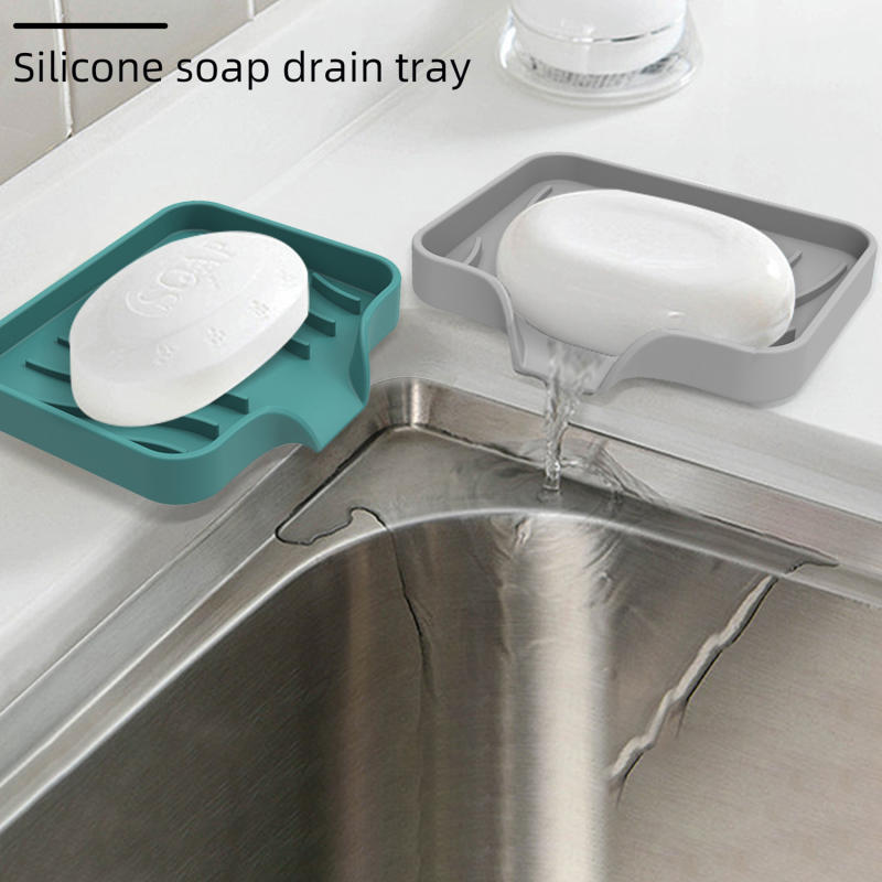 Kitchen Zo - Sink Silicone Tray With Drain Soap
