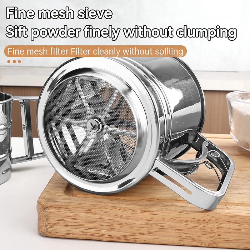 Stainless Steel Flour Sieve Cu - đánh giá và giá Baking Powder Kitchen