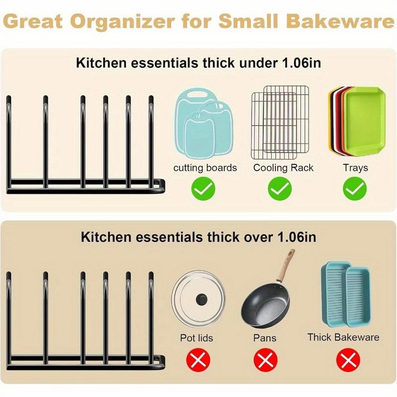 1Pc Cutting Board Organizer Ki - đánh giá và giá Kitchen Cabinet Baking Sheet Organizer