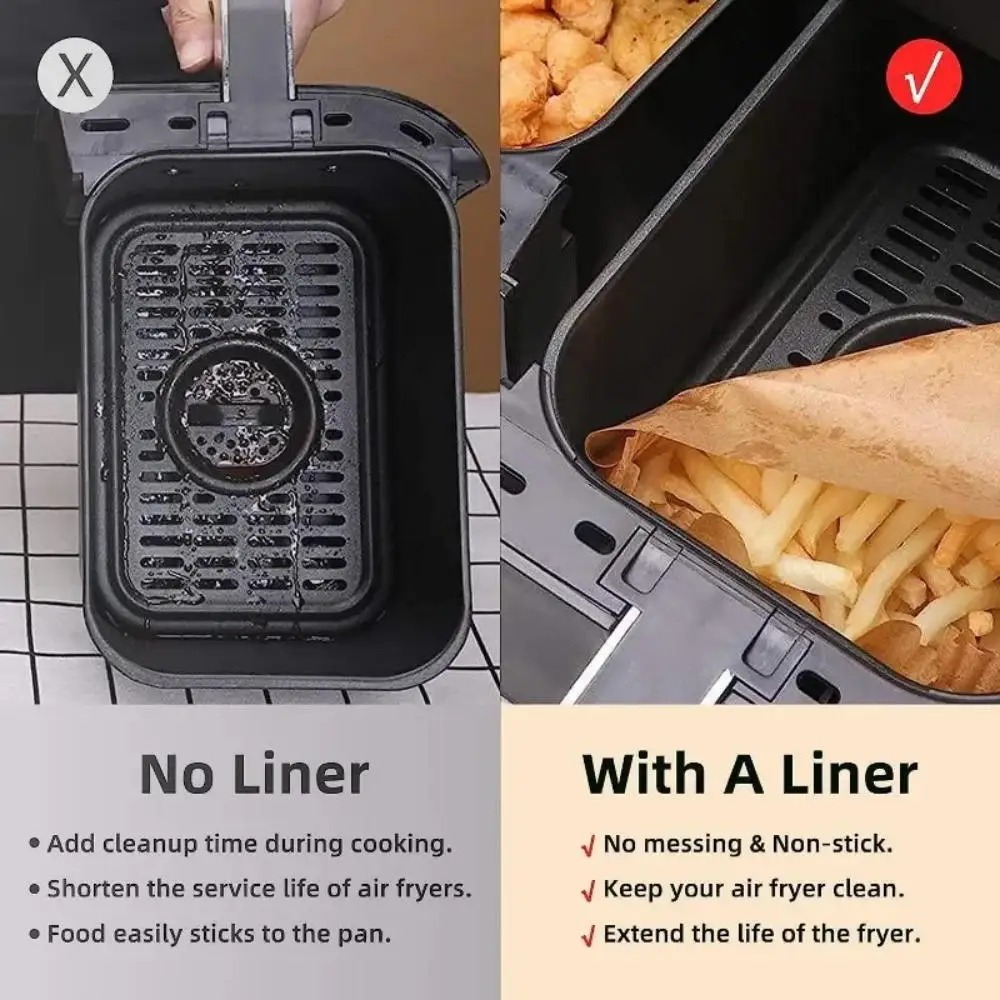 50/100pcs Disposable Air Fryer - đánh giá và giá Kitchen Baking Sheets