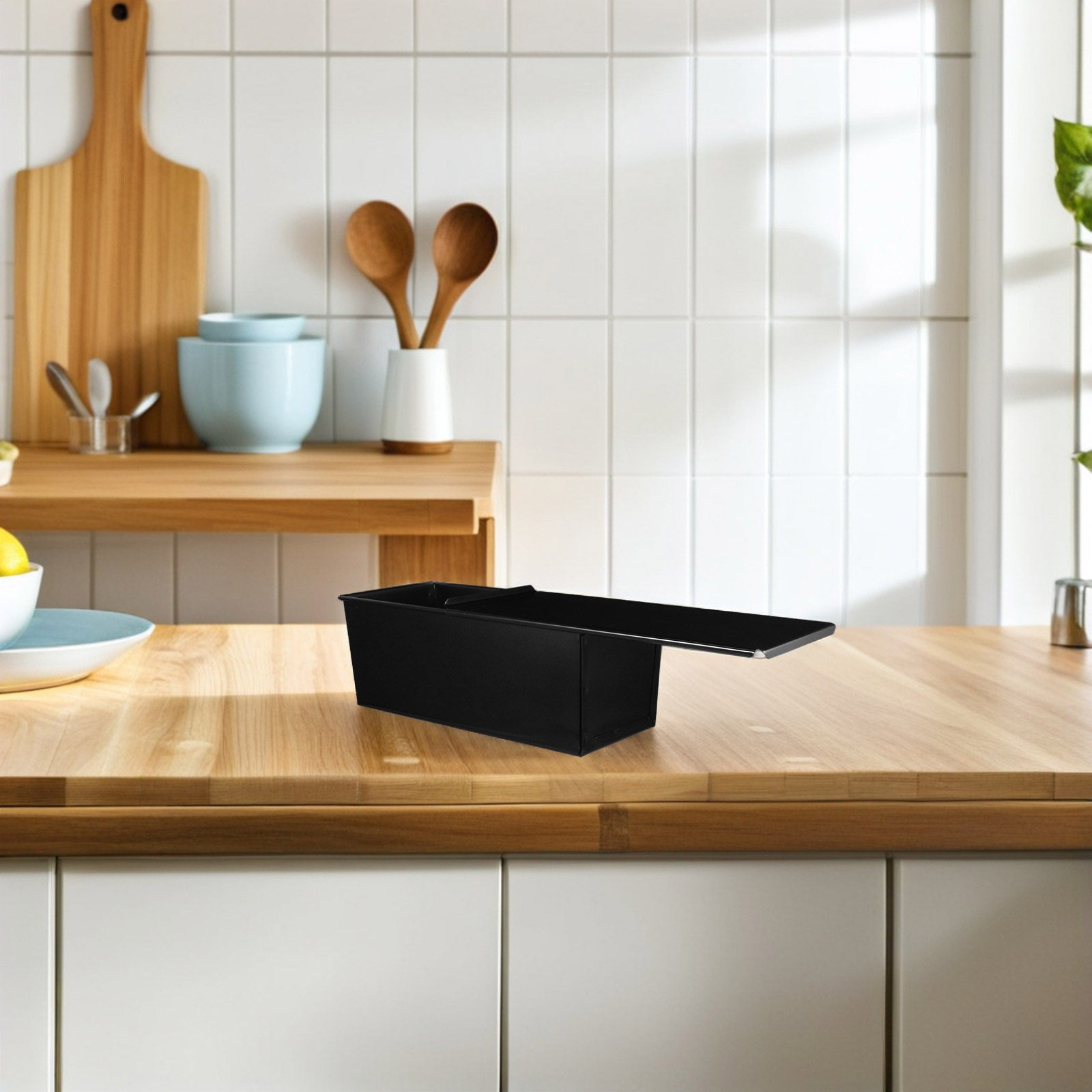 1Pcs Black Loaf Pan with Lid N - đánh giá và giá Kitchen Baking Pan