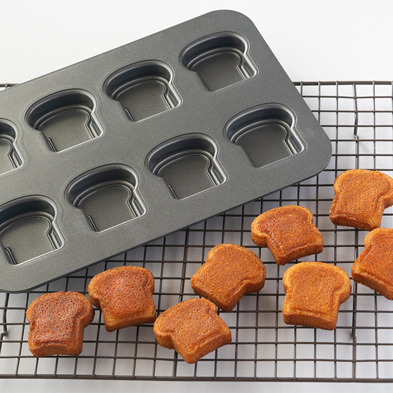 8 Cavity Toast Bread Pattern C - đánh giá và giá Kitchen Baking Pan