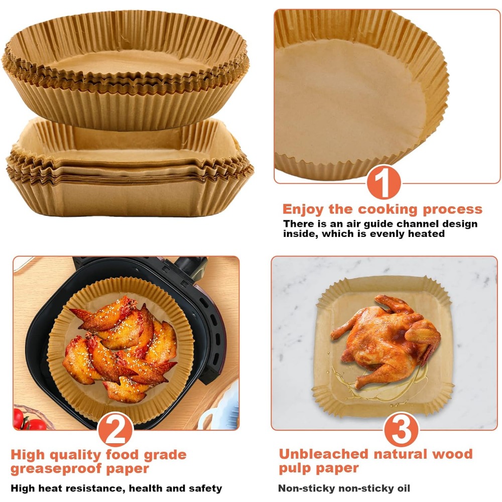 50/100pcs Air Fryer Disposable - đánh giá và giá Kitchen Baking Paper