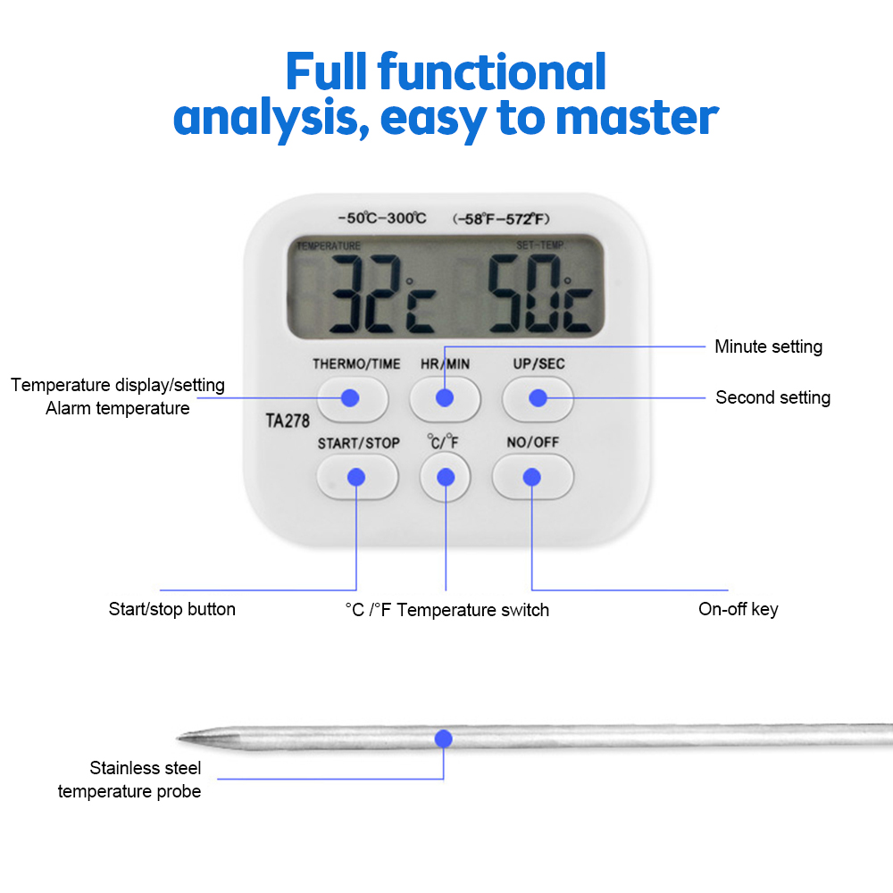 TA278 Digital Kitchen Thermome - đánh giá và giá Kitchen Baking Station