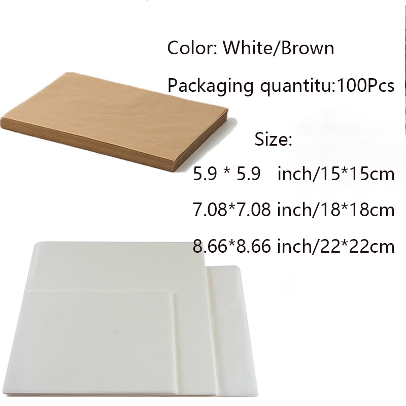 100 Pcs Baking Tools Parchment - đánh giá và giá Kitchen Baking Sheets