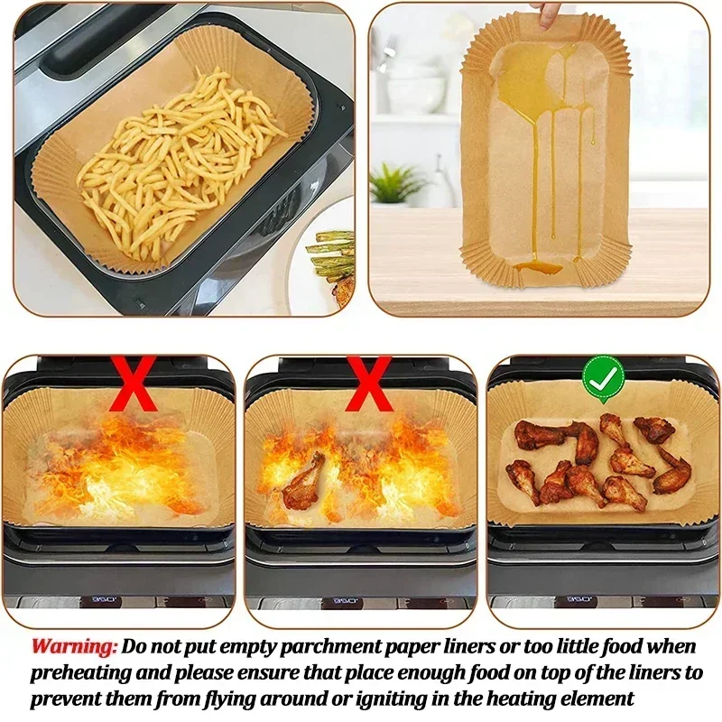 Disposable Air Fryer Paper Non - đánh giá và giá Kitchen Baking Sheets