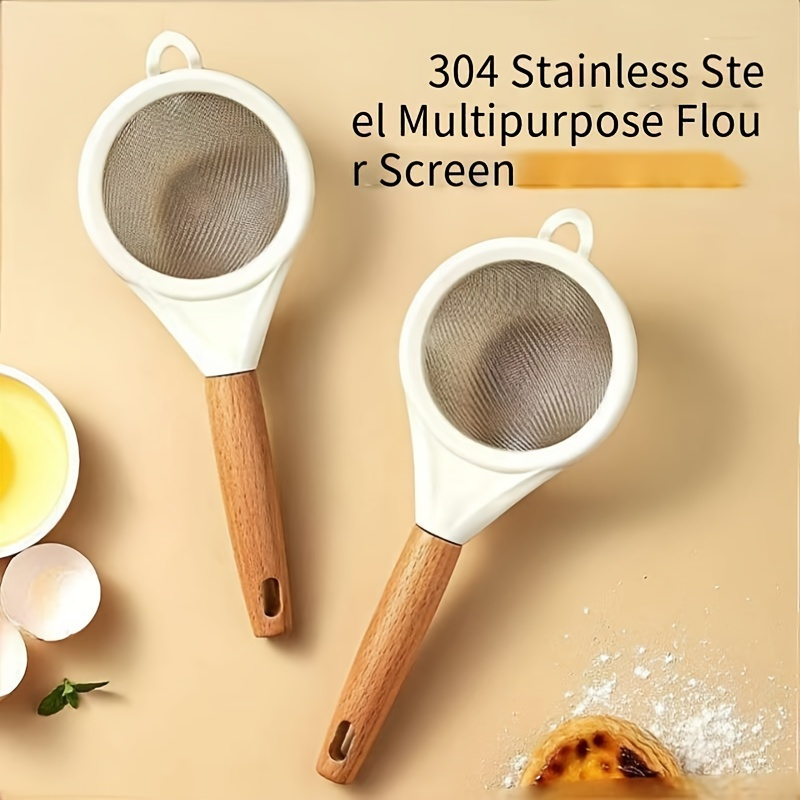 New type wooden handle flour s - đánh giá và giá Baking Powder Kitchen