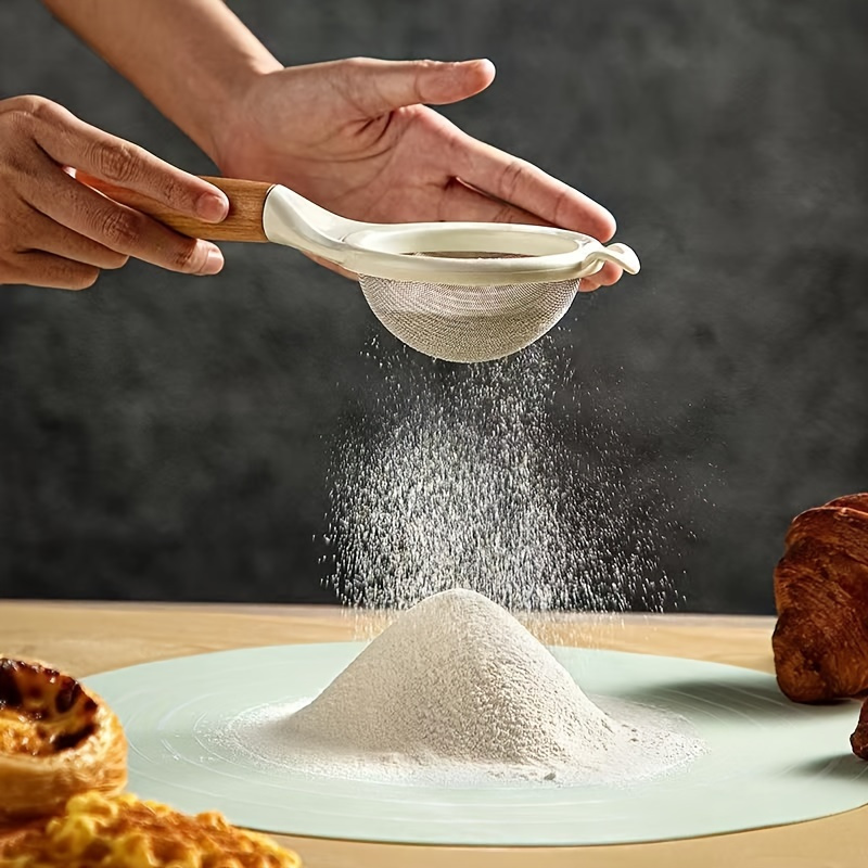 New type wooden handle flour s - đánh giá và giá Baking Powder Kitchen