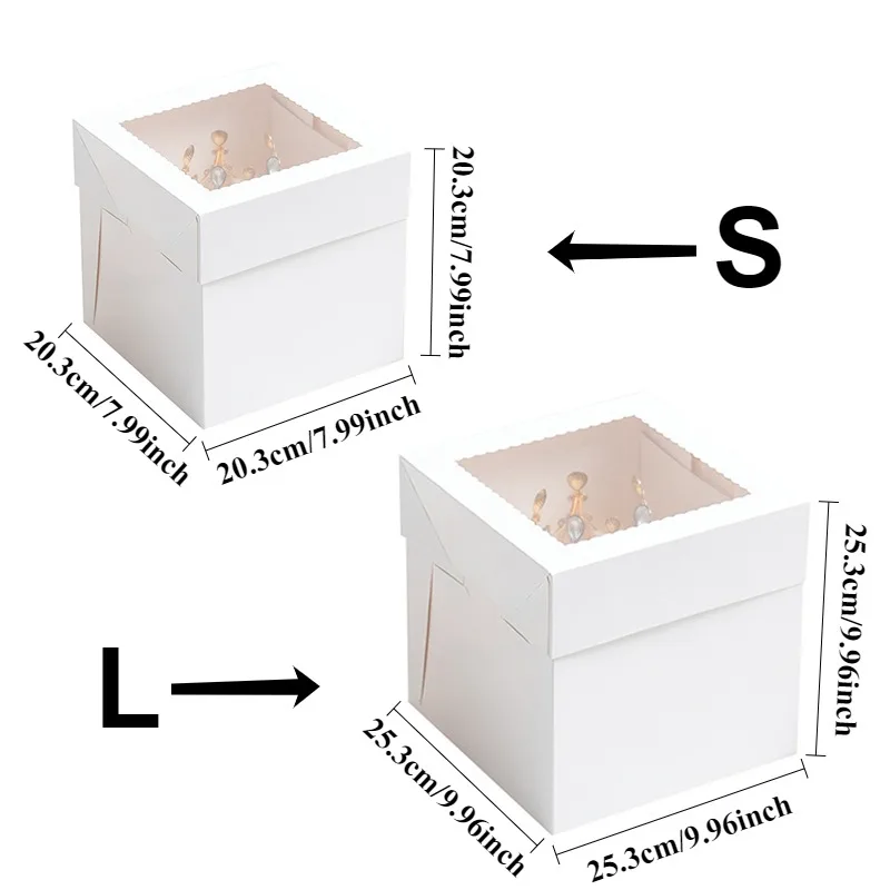 2/4/6PCS White Bakery Boxes wi - đánh giá và giá Kitchen Baking Tools