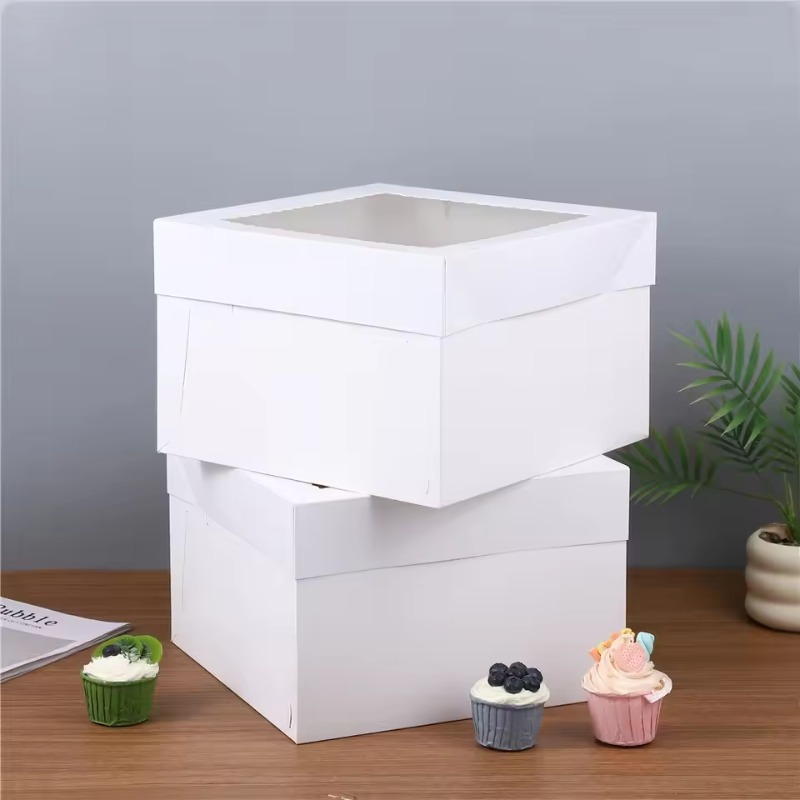 2/4/6PCS White Bakery Boxes wi - đánh giá và giá Kitchen Baking Tools