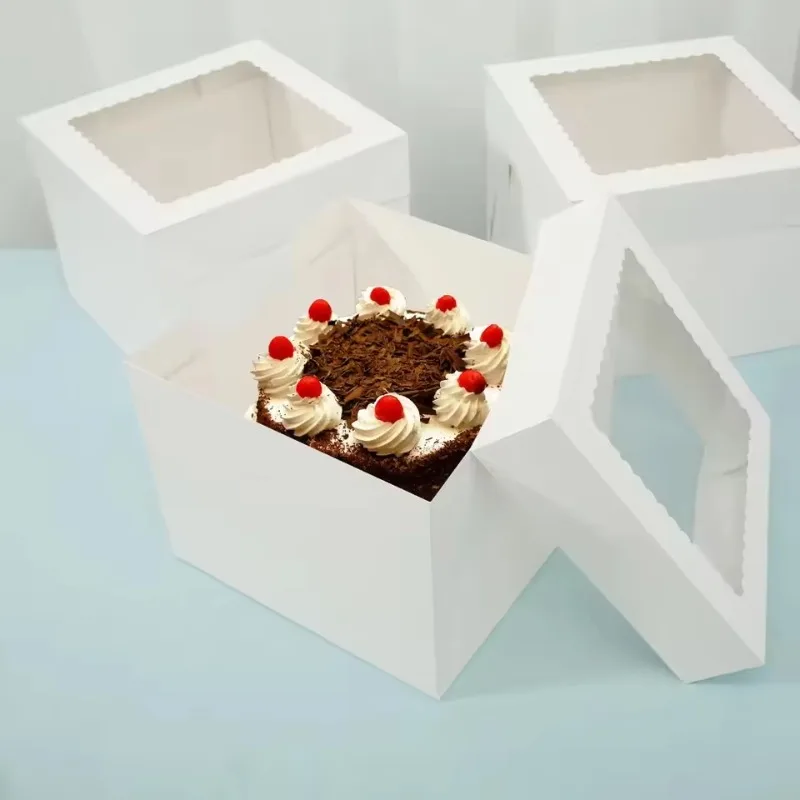 2/4/6PCS White Bakery Boxes wi - đánh giá và giá Kitchen Baking Tools