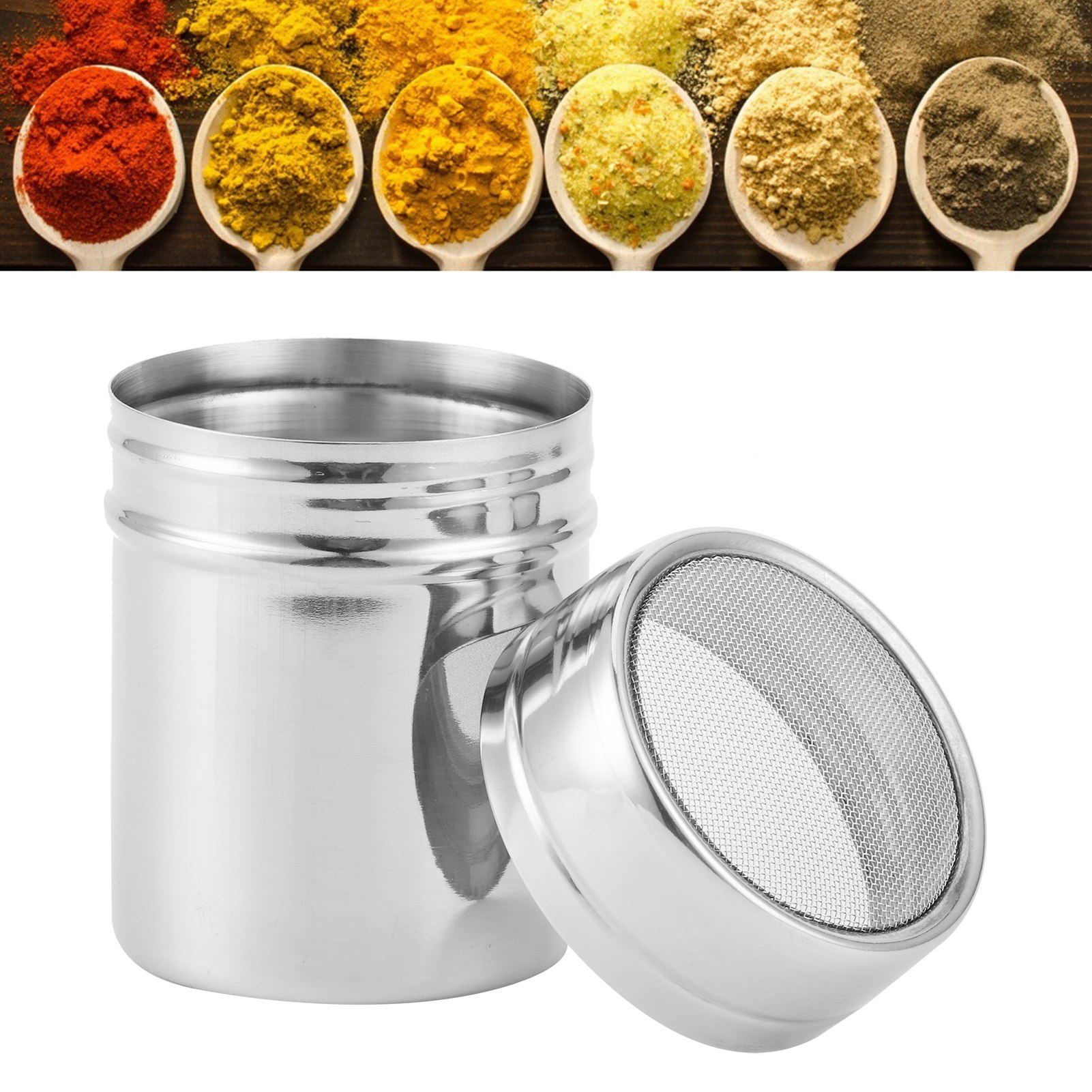 Fine Mesh Powder Shaker Stainl - đánh giá và giá Baking Powder Kitchen
