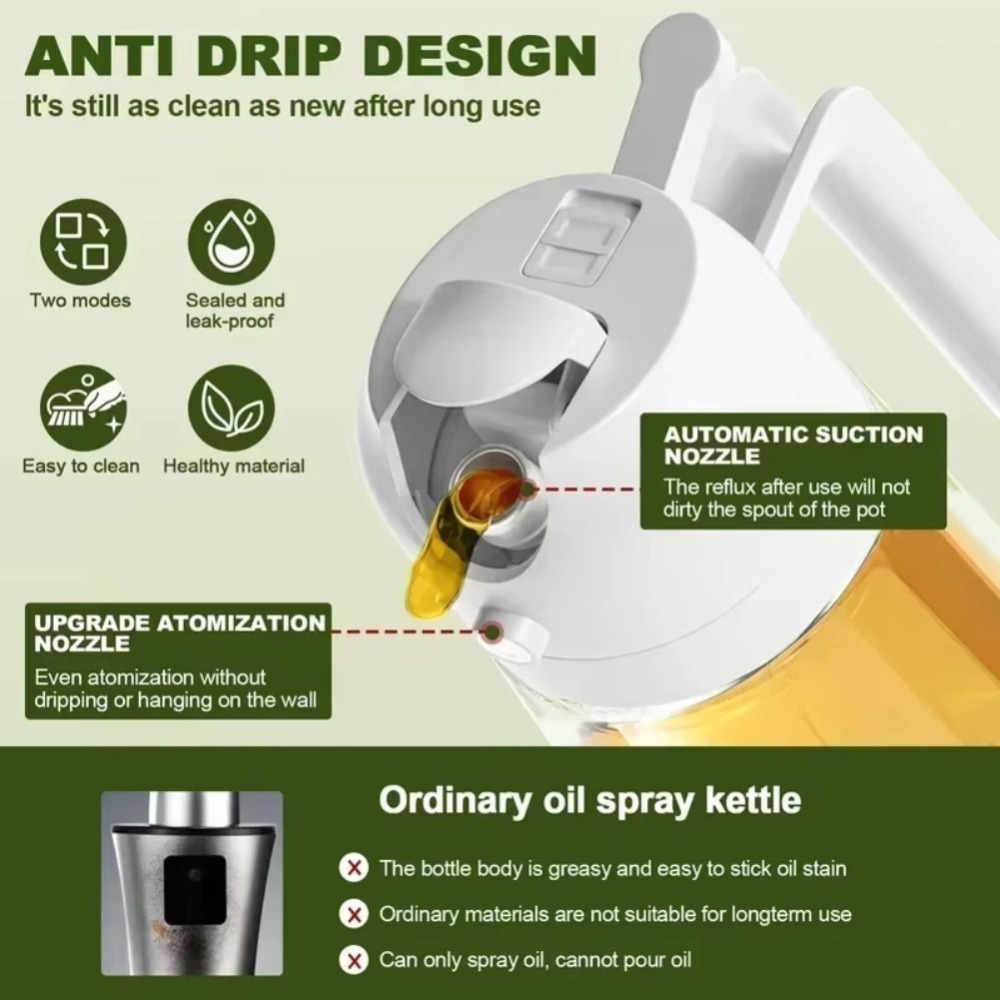 2in1 470ml Plastic Spray Oil S - đánh giá và giá Kitchen Baking Tools