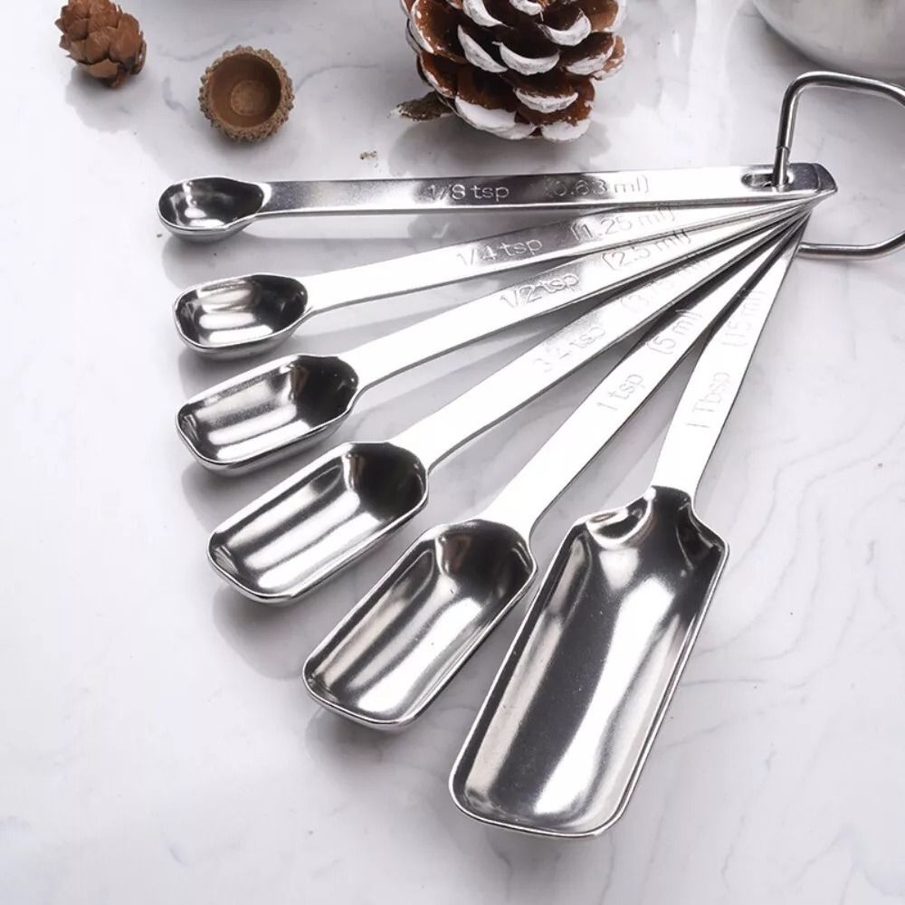 6Pcs Stainless Steel Measuring - đánh giá và giá Baking Powder Kitchen