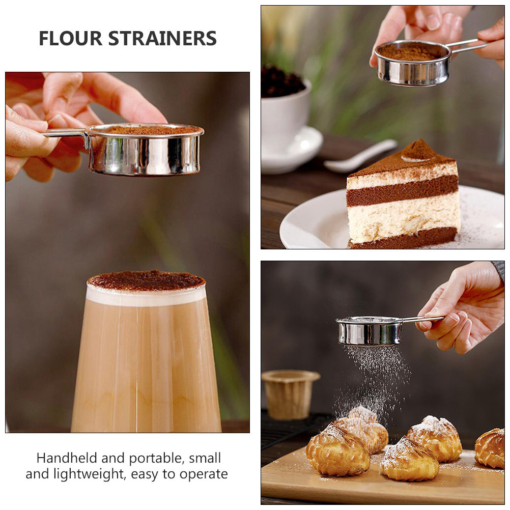 2Pcs Stainless Steel Flour Sif - đánh giá và giá Baking Powder Kitchen