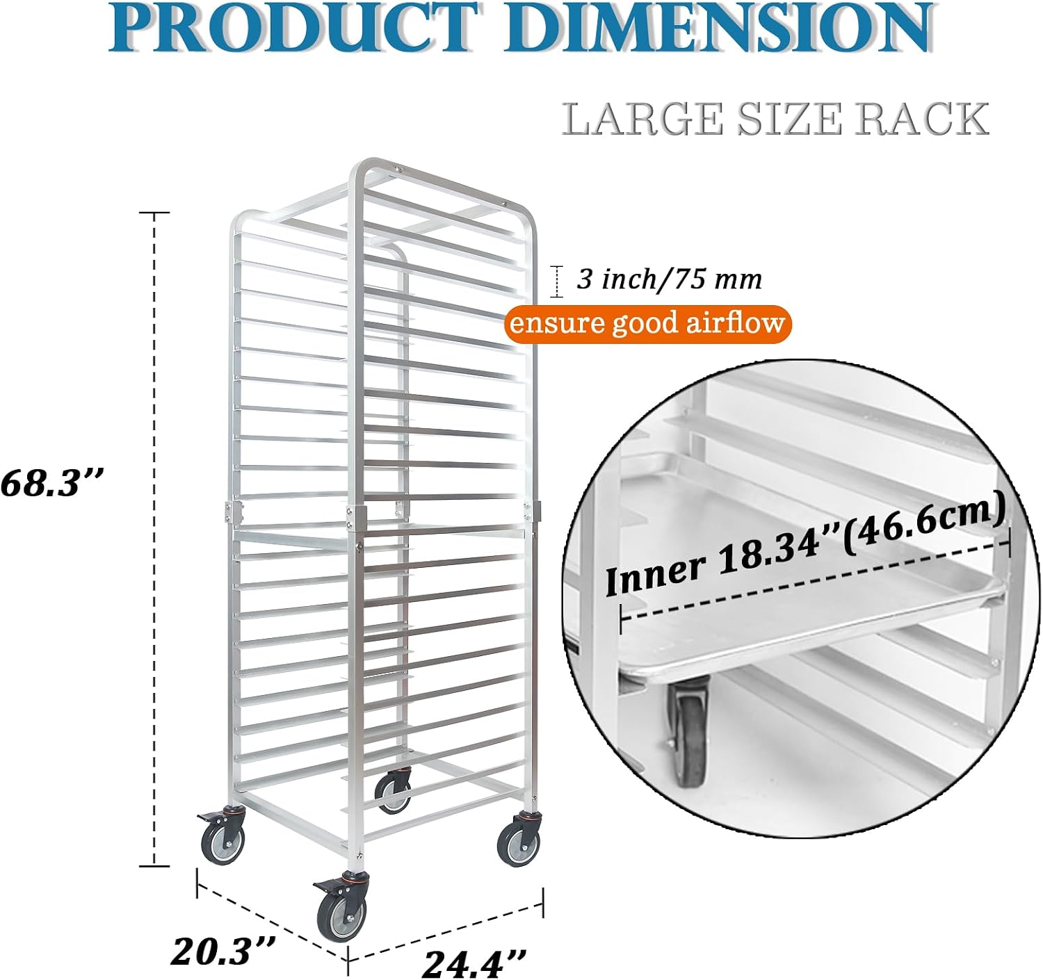 Commercial 20 Tier Stainless S - đánh giá và giá Kitchen Baking Sheets