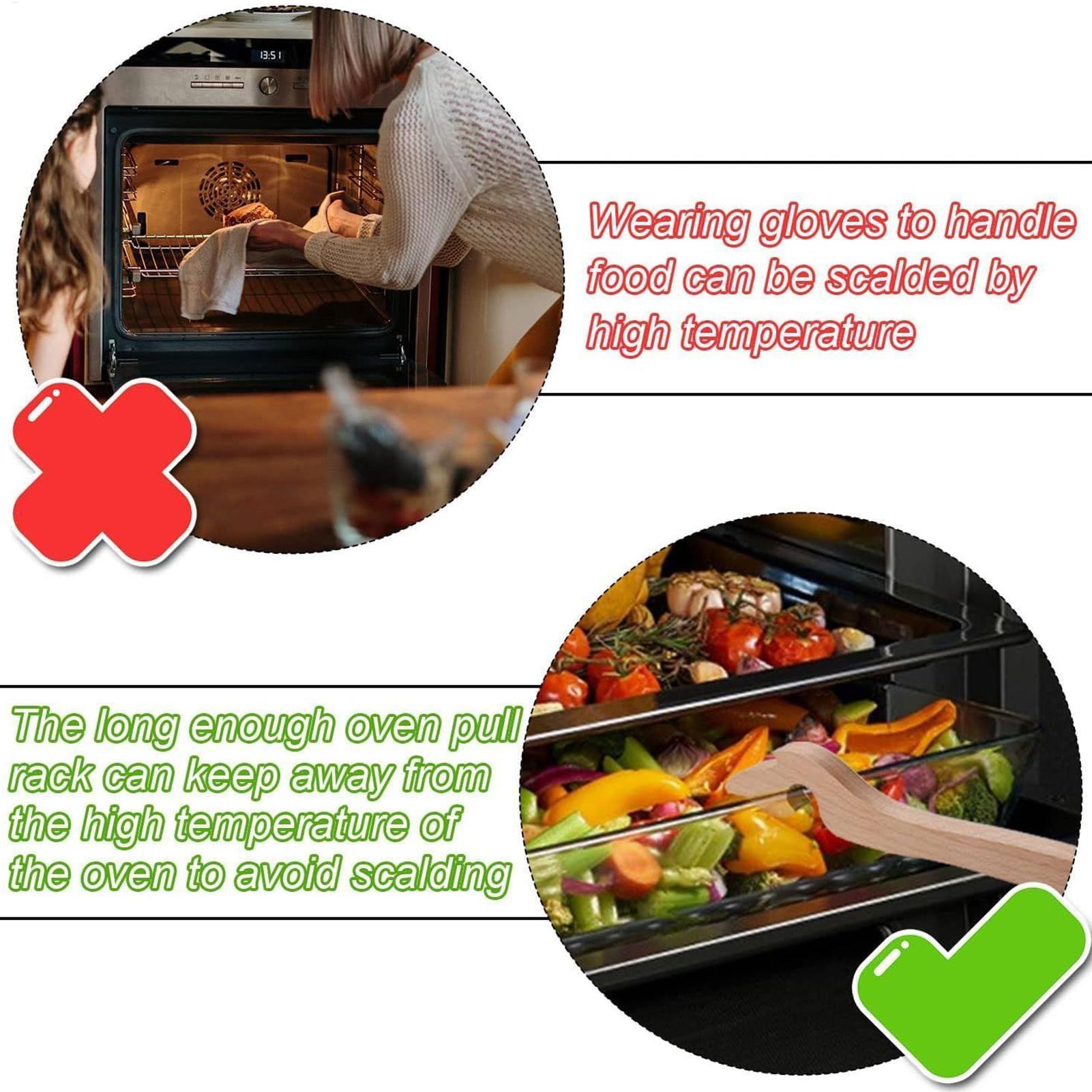 Oven Rack Puller Tool Wooden L - đánh giá và giá Cool Kitchen Baking Gadgets