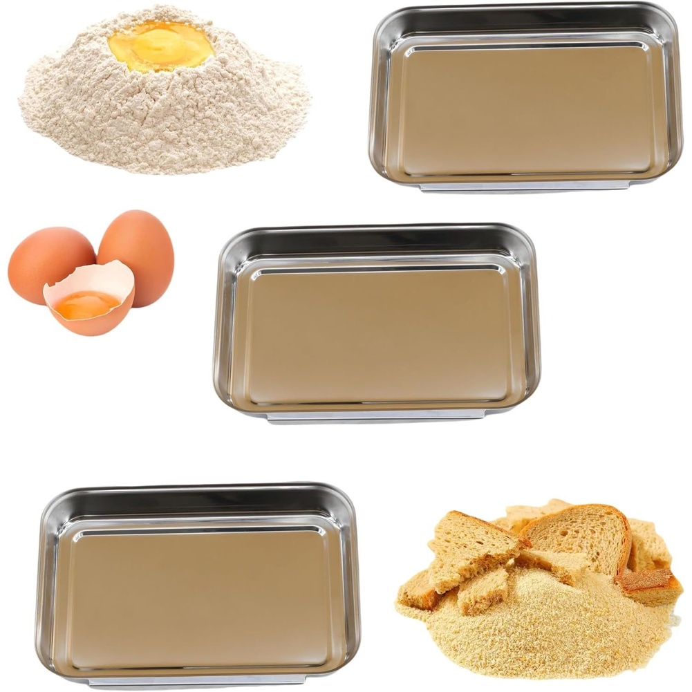 3Pcs Stainless Steel Seasoning - đánh giá và giá Kitchen Baking Station